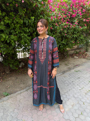 Pakistani loose style crepe co-ords (Malini)