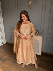 Beautiful anarkali suit in tissue fabric (Alia)