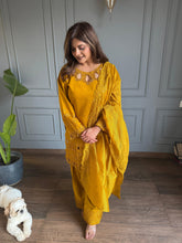 Pakistani style 3 piece dupian silk suit (Lila)