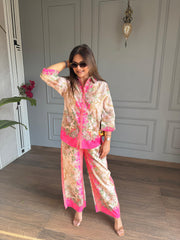 Imported linen greek co-ords