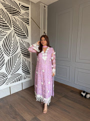 Pakistani style pure cotton crochet suit (Sehaj)