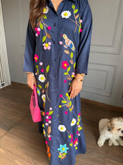 Embroidered Kareena style denim look pheran (Vanshita)