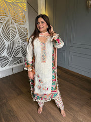 Pure cotton embroidered suit with lining of shirt (Maya)