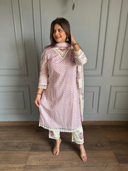 Summer pure cotton laced co-ord set (Anyma)