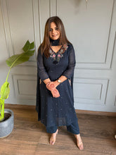 Pure mul cottom embroided A line co-ord set (Rhea)