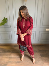 All new farshi salwar woollen embroided co-ord set (Noora)