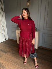 Premium wool and net winter dress (Nuzo)