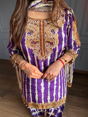 Pure crepe co-ord set with farshi salwar (Sarika)