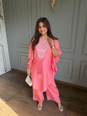 Cotton embroidered summer kaftaan set (Adhya)