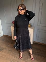 Premium wool and net winter dress (Nuzo)
