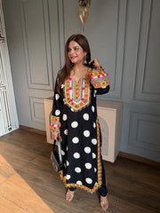 Beautiful chogha set in polka dot (Sharvari)