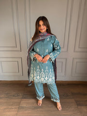 Pakistani style pure cotton farshi salwar suit (Afsha)