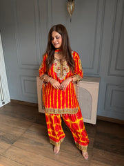 Pure crepe co-ord set with farshi salwar (Sarika)