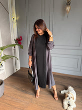 Dualtone coloured summer dress (Coffee)