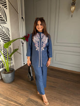 Imported cotton slim-fit co-ord set (Moon)