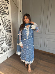 Pakistani style pure cotton crochet suit (Sehaj)