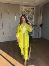 LEMON REAL MIRROR WORK CO-ORD SET