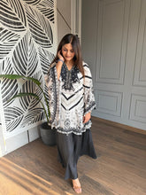 Pure crepe 2 piece kaftan set (Bloom)