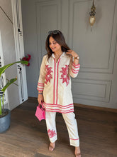 Cotton crochet full lining co-ord set (Rose)