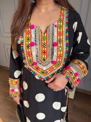 Beautiful chogha set in polka dot (Sharvari)
