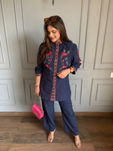 Imported embroidered denim co-ord set (Leila)