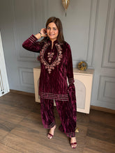 Farshi salwar 3 piece embroidered shawl suit (Amali)