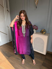 Real mirror detailing kaftaan set with lining (Nehmat)