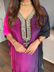 Real mirror detailing kaftaan set with lining (Nehmat)