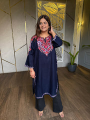 All new stylish single embroided pheran (Nida)