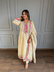 Pure tissue real mirrir detailing suit (Shazia)