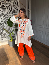 Farshi salwar cotton embroided co-ord set
