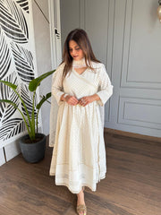 LUCKHNAVI ANGRAKHA ANARKALI SUIT (HANS)