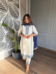 COTTON EMBROIDED SUITS (MANGO)
