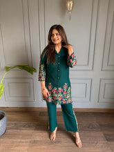 2 Piece woollen floral embroided co-ord set (Karina)