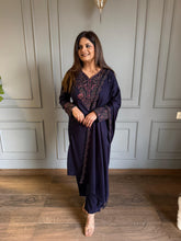 Beautiful woollen embroided shawl suit (Sita)