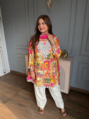 Printed crepe farshi co-ord (Ishita)