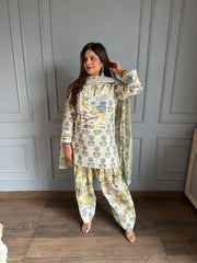 Pure organic cotton farshi salwar co-ord (Guddu)