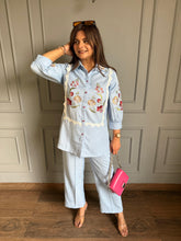 Imported cotton blend embroidered co-rd set (Urfi)