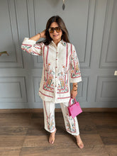 Imported cotton linen embroidered co-ord set (Sitaara)