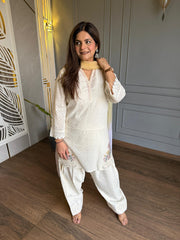 Pure cotton farshi salwaar suit with cotton lining (Shiyaka)