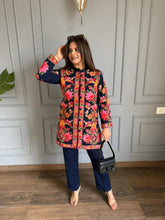 Woollen 3 piece kashmiri embroided short co-ord set (Amya)