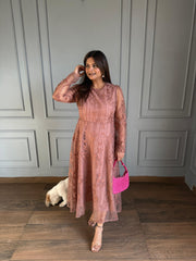 Summer embroidered net dress (Kylin)