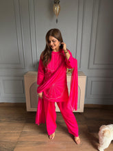 Beautiful cotton silk farshi salwaar Coord set with dupatta (Vanya)