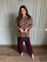 Super soft knitted wool striper co-ords (Phool)