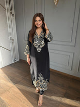Beautiful embroidered crepe long co-ord set (Suman)