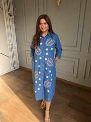 New denim long dress (Splish)
