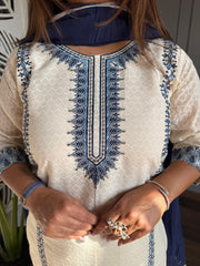 COTTON EMBROIDED SUITS (MANGO)