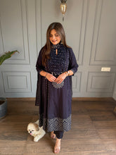 Pure cotton A line bandhej prinsabrinated suit (Ulfat)