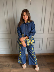 Beautiful embroidered denim co-ords (Dazling)