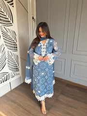 Pakistani style pure cotton crochet suit (Sehaj)